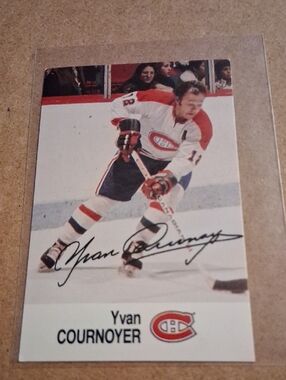 Yvan Cournoyer Hockey Card - White & Red Montreal Canadiens